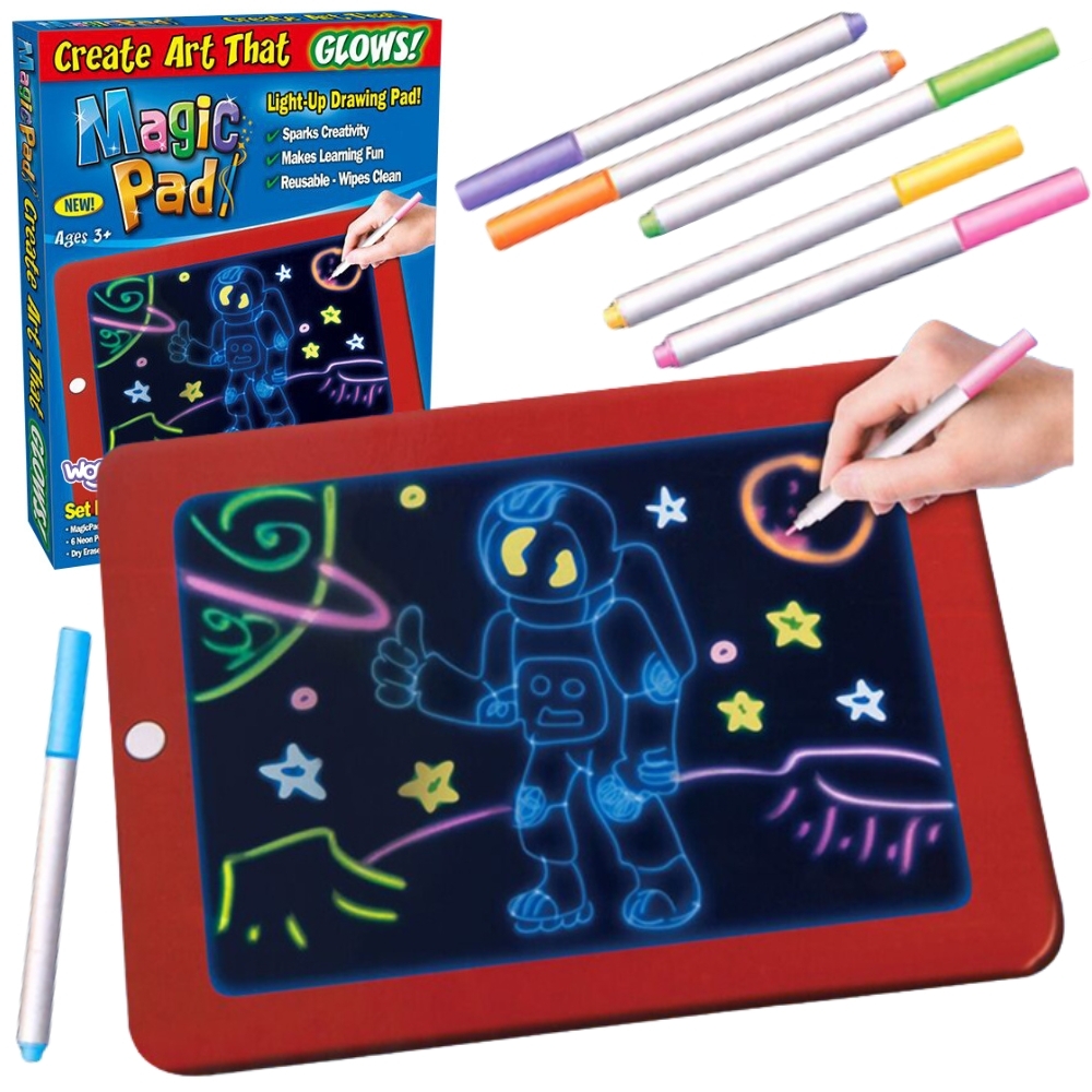 WOOPIE Magiczny Tablet Graficzny do Rysowania Neonowe Kolory WOOPIE Magiczny Tablet Graficzny do Rysowania Neonowe Kolory