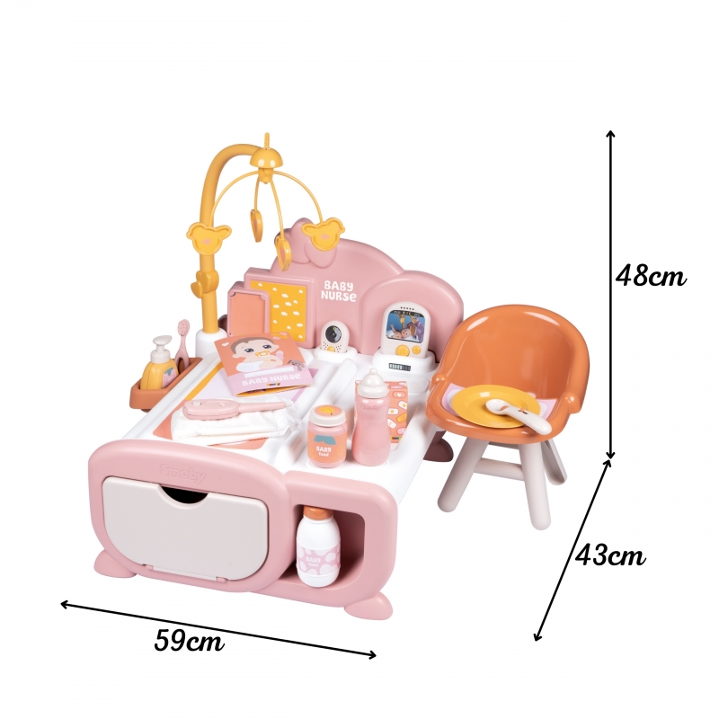 SMOBY Baby Nurse Elektroniczny Kącik Opiekunki SMOBY Baby Nurse Elektroniczny Kącik Opiekunki