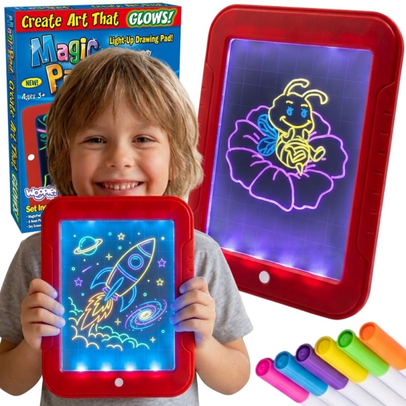 WOOPIE Magiczny Tablet Graficzny do Rysowania Neonowe Kolory WOOPIE Magiczny Tablet Graficzny do Rysowania Neonowe Kolory