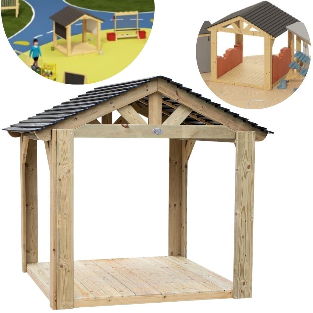 CLASSIC WORLD EDU Duży Drewniany Domek Altana Plac Zabaw CLASSIC WORLD EDU Duży Drewniany Domek Altana Plac Zabaw