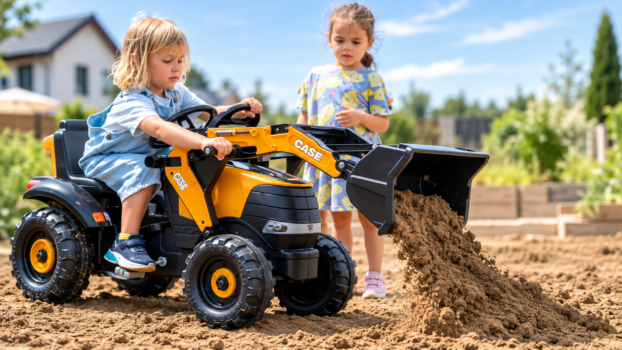 Traktor z koparką – połączenie jazdy i pracy na budowie Traktor z koparką – połączenie jazdy i pracy na budowie